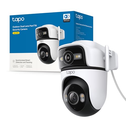 Tapo C545D Telecamera Wi-Fi Esterna Doppio Obiettivo 2K PTZ con Tracking Smart