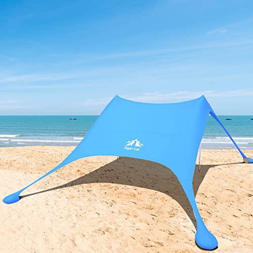 Night Cat Tenda da Spiaggia Baldacchino UPF 50+ Protezione UV