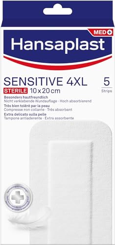 Hansaplast SENSITIVE 4XL Cerotti medicazione 10x20 cm, 5 pezzi