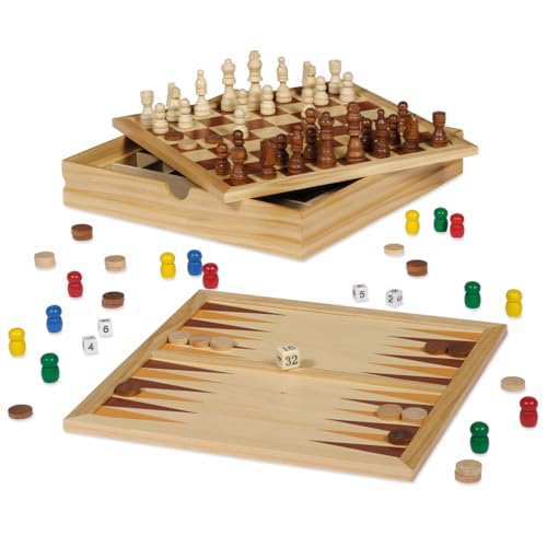 Dal Negro Top Games 30 Dama/Scacchi Tria Gioco da Tavolo
