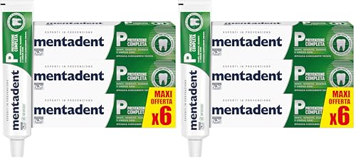 Mentadent Dentifricio P Prevenzione Completa con Zinco, 6x75ml