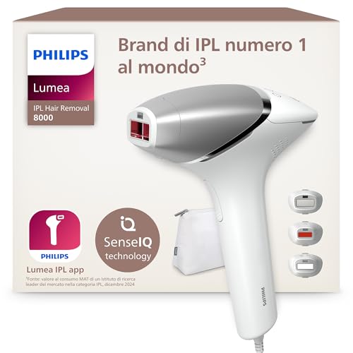 Philips Lumea 8000 Dispositivo Epilazione IPL con Tecnologia SenseIQ