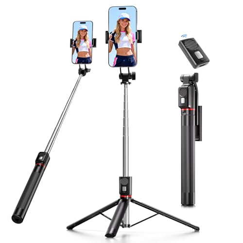 Treppiede Smartphone e Bastone Selfie Portatile 170cm con Telecomando Wireless