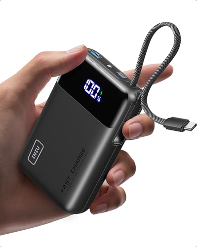 INIU Power Bank 45W 20000mAh con Cavo USB-C Integrato
