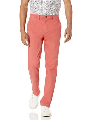 Amazon Essentials Pantaloni Chino Casual Elasticizzati da Indossare Tutto il Giorno, Vestibilità Aderente Uomo