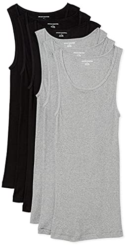 Amazon Essentials Camicia Uomo Nero/Heather Grey