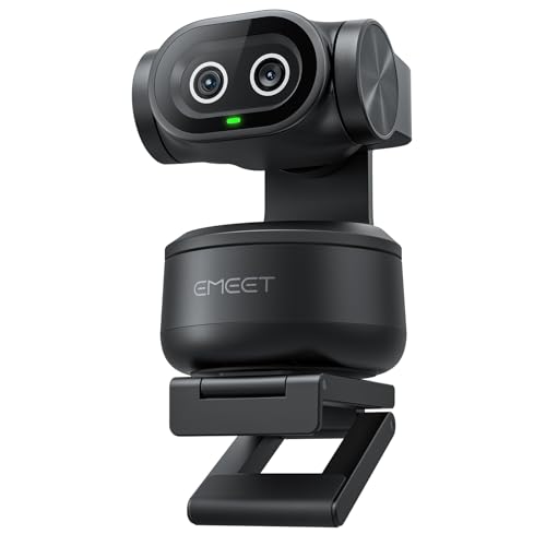 EMEET PIXY Telecamera PTZ 4K a Doppia Telecamera con Sensore Sony
