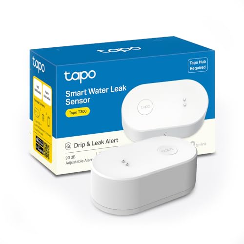 Tapo T300 Sensore Perdite d'Acqua Smart IP67 Allarme 90dB, Hub Richiesto