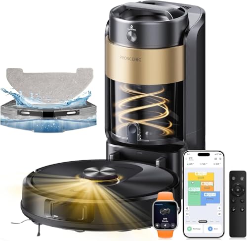 Proscenic Q20 Plus Robot Aspirapolvere Lavapavimenti 10000Pa