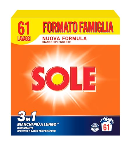 Sole Detersivo Lavatrice Bianco Splendente 3,05 kg