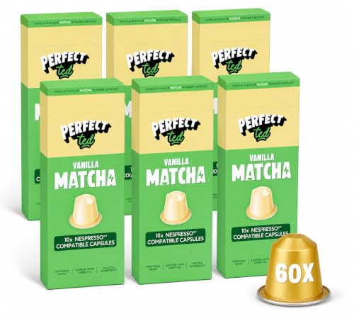 Perfect Ted Capsule Matcha Vaniglia per Nespresso, 60 porzioni