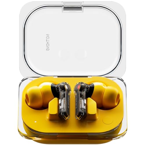 Nothing Ear (a) Cuffie bluetooth con Cancellazione Attiva del Rumore fino a 45 dB, Audio Hi-Res con LDAC e fino a 42.5 ore di ascolto - Giallo