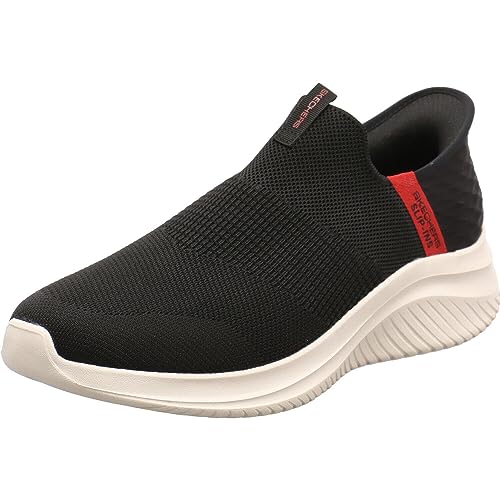 Skechers Uomo Ultra Flex 3.0 Smooth Step Slip-In ALLENATRICE, Navy Knit/Trim
