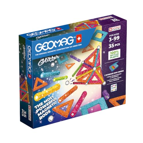 Geomag 535 Glitter Panels Recycled 35 Pezzi