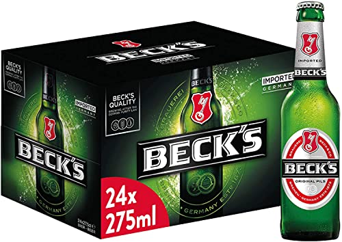 Beck's Pils Birra Pilsner Tedesca, Pacco da 24x27,5cl