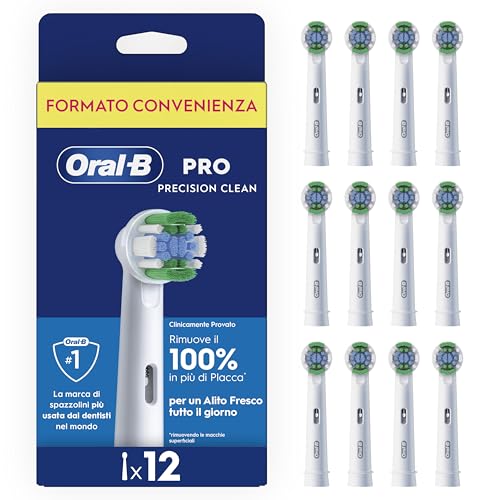 Oral-B PRO Precision Clean Testine di Ricambio, 12 pezzi