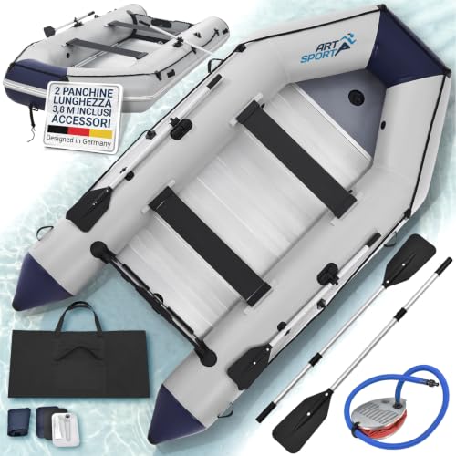 ArtSport Gommone 3,80m 6 Persone con Pavimento Alluminio