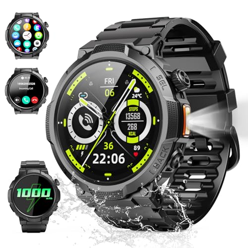 Smartwatch Uomo Militare 1.53" con Chiamate Bluetooth