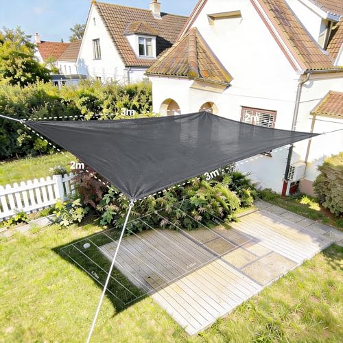 HAIKUS Tenda a Vela Rettangolare 2x3 m Grigia Scura