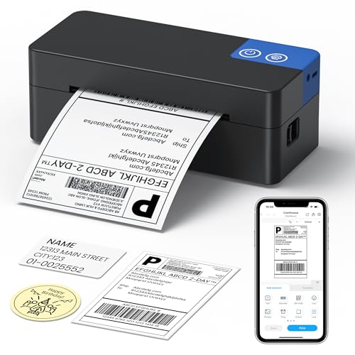 ETIKEZ Stampante termica Bluetooth 4x6 per spedizioni