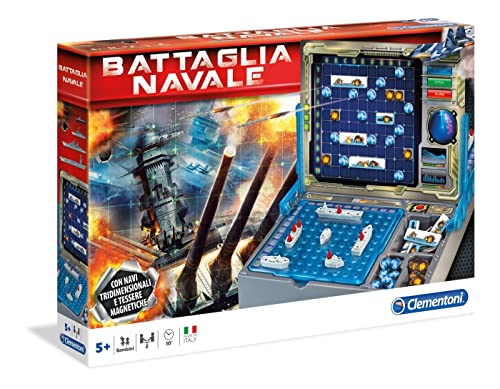 Clementoni Battaglia Navale Gioco da Tavolo Strategia con Navi Magnetiche