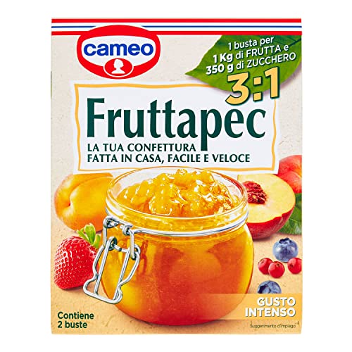 Cameo Fruttapec 3:1 Preparato per Confetture e Gelatine, 2 Buste 50 g