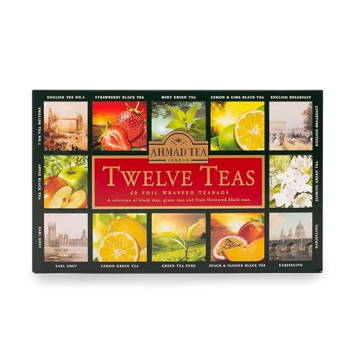 Ahmad Tea Twelve Selection Cofanetto Tè Misto 12 Gusti, 60 Bustine