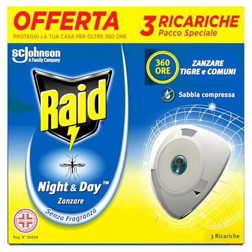 Raid Night & Day Ricarica, Antizanzare