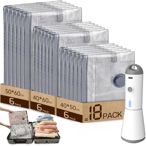 Vacbird Sacchetti Sottovuoto Vestiti con Pompa Sottovuoto Senza Fili