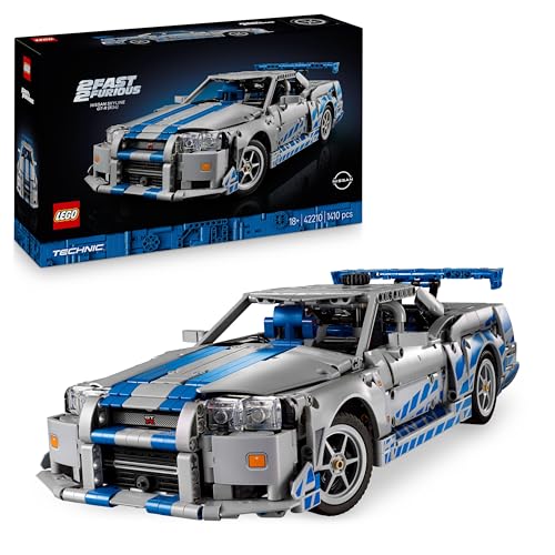 LEGO Technic Nissan Skyline GT-R (R34) 2 Fast 2 Furious Modellino da Costruire