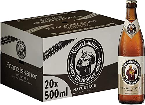 Franziskaner Hell Birra Weisse, 20 Bottiglie da 50cl