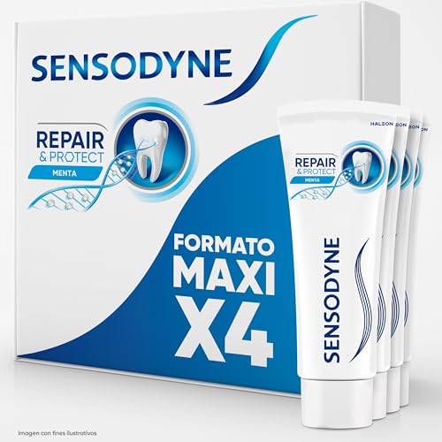 Sensodyne Repair & Protect Dentifricio Menta, 4 x 75 ml