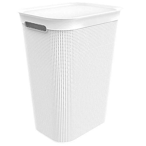 Rotho Brisen Raccoglitore per Biancheria 50L con Coperchio, Plastica PP