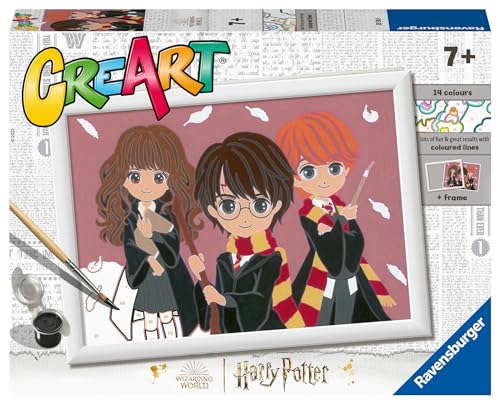 Ravensburger CreArt Harry Potter: Il trio magico - Kit pittura con numeri