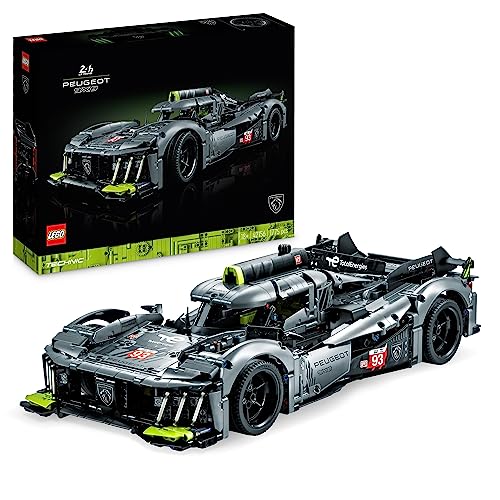 LEGO Technic PEUGEOT 9X8 24H Le Mans Hybrid Hypercar, Set da Collezione in Scala 1:10