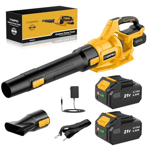 JYGMPRO 21V Soffiatore a Batteria con 2 batterie 4,0Ah