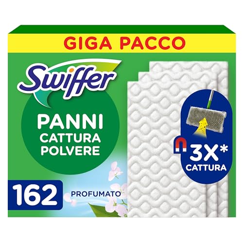 Swiffer Panni Catturapolvere Profumo Ambi Pur, 162 Panni