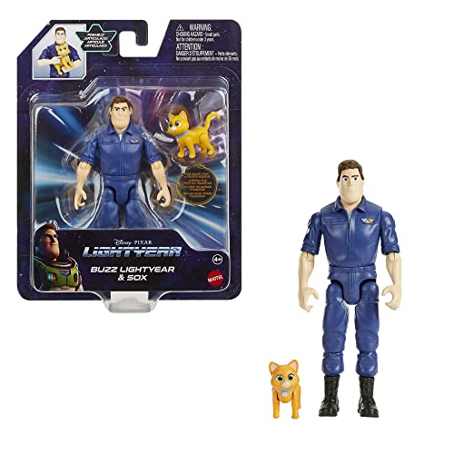 Mattel Disney Pixar Lightyear Buzz Lightyear & Sox Figure