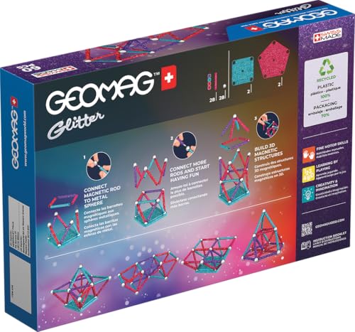 Geomag 536 Glitter Recycled 60 pezzi