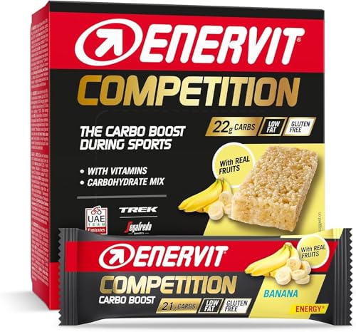 Enervit Competition Bar Banana, barrette energetiche, 12x30g