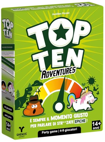 Top Ten Adventures - Gioco da Tavolo - Party Game per Adulti e Ragazzi - Edizione Italiana
