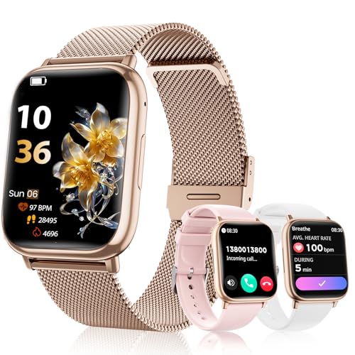 SLOKSFil Smartwatch con 3 cinturini 1.83" Fitness Tracker