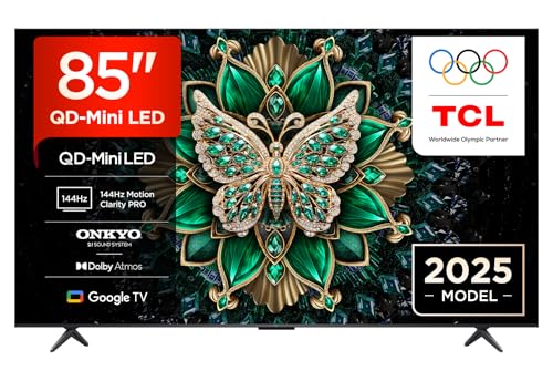 TCL 85C6K TV 85" QD-Mini LED 4K HDR Smart TV Google TV