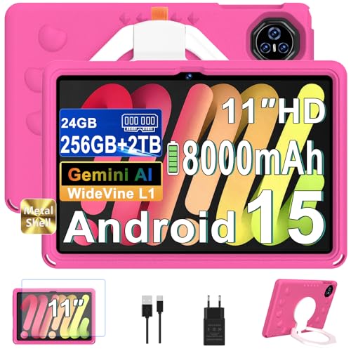Dghrti 2026 Tablet Android 15 Bambini 11 Pollici Octa-Core 24GB+256GB