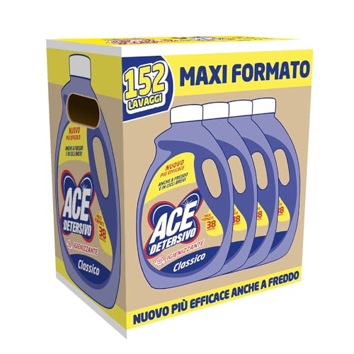 ACE Detersivo Igienizzante Classico Liquido Lavatrice, 152 Lavaggi