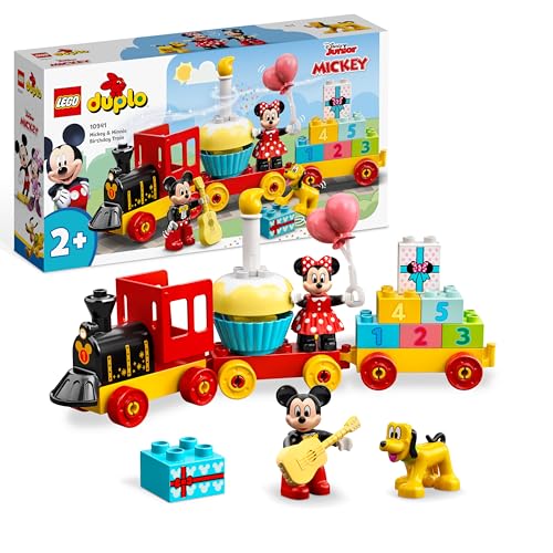 LEGO DUPLO Disney Treno del Compleanno di Topolino e Minnie, 3 Personaggi
