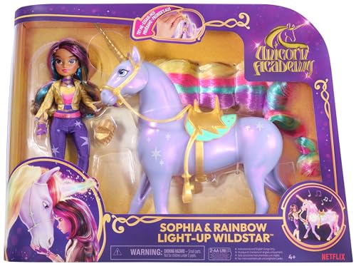 Unicorn Academy Sophia & Wildstar Unicorno Interattivo Luci Suoni