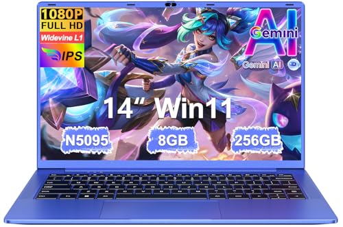 Pc Portatile 14 Pollici Win11 Notebook Celeron N5095 Upto 2,9 GHz