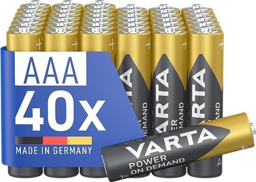 VARTA Power on Demand AAA Micro, 40 pezzi
