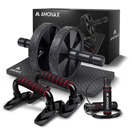 Amonax Ruota Addominali Rotella Rullo Workout Convertibile Con